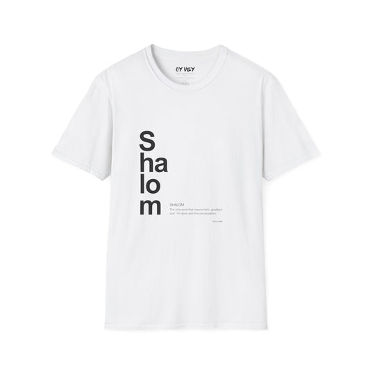 Shalom - Unisex soft T-shirt, Perfect Gift for Friends
