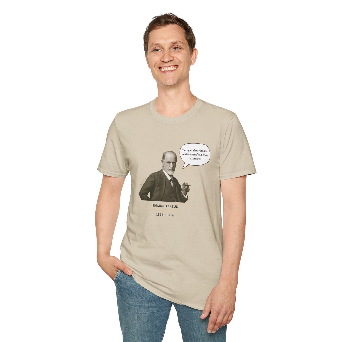 Sigmund Freud  - Unisex soft T-shirt, Perfect Gift for Friends