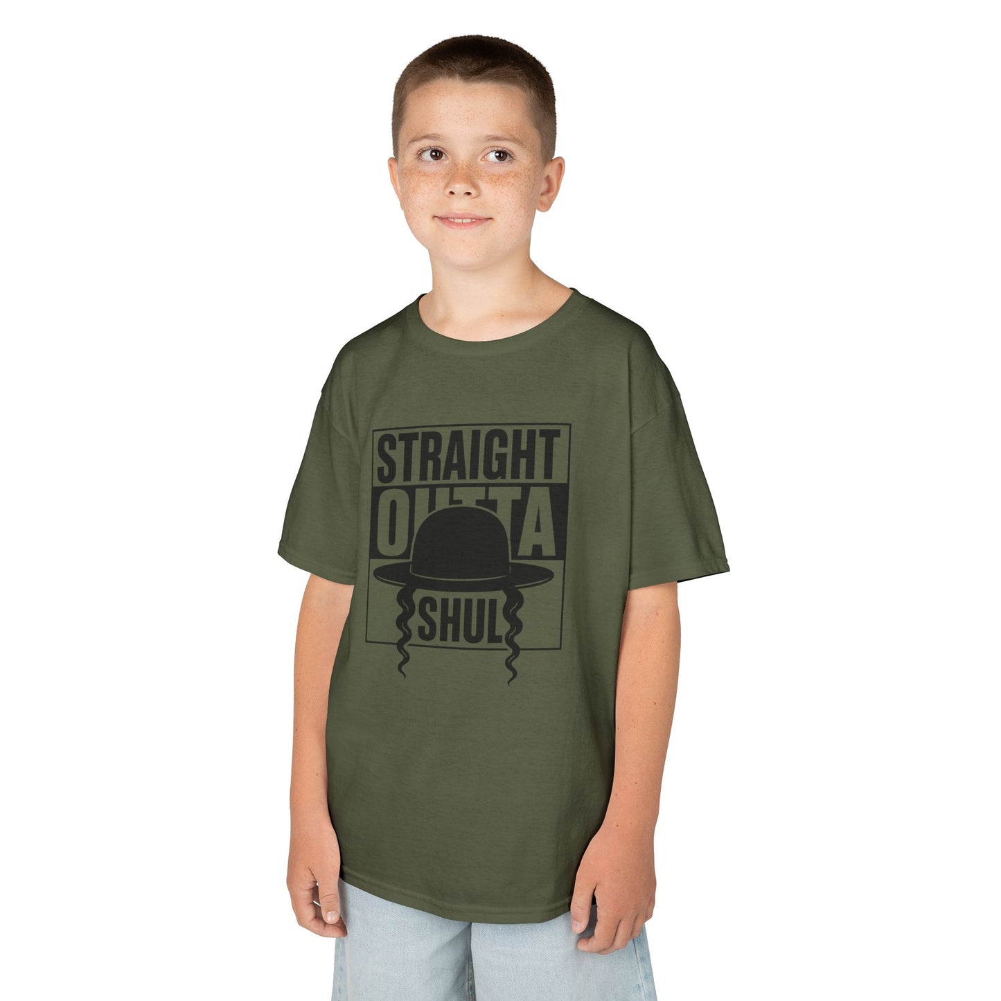 Straight Outta Shul Soft style Kids Tee
