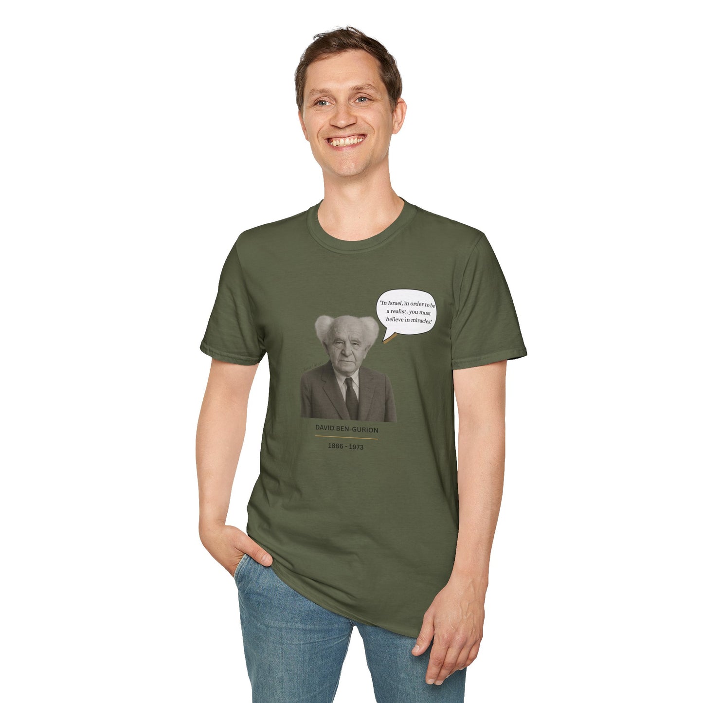 David Ben-Gurion - Unisex soft T-shirt, Perfect Gift for Friends