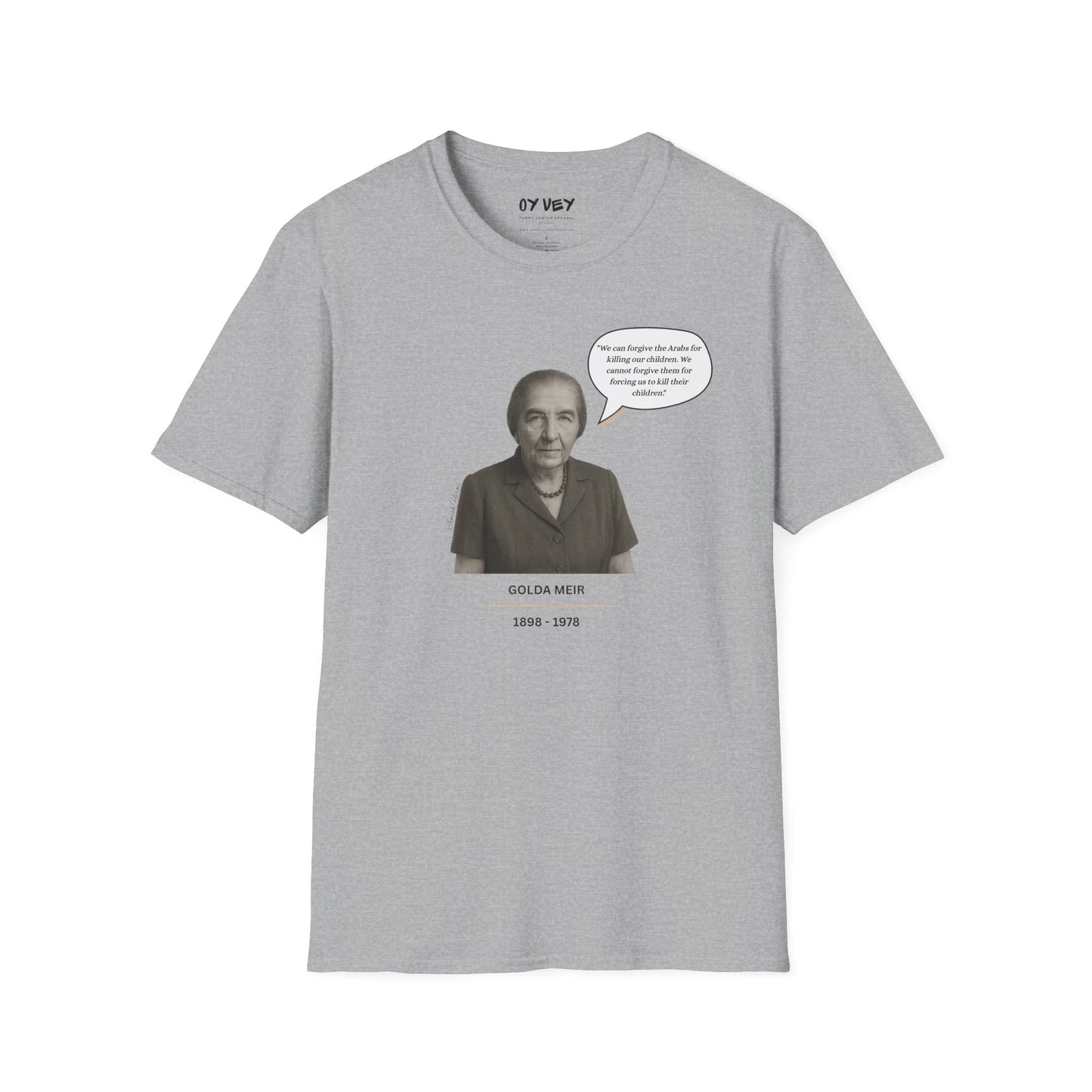 Golda Meir - Unisex soft T-shirt, Perfect Gift for Friends