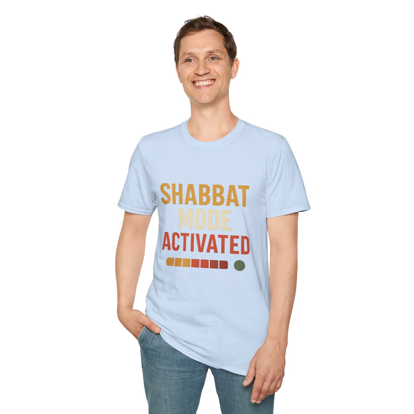 Shabbat Mode Activated  - Unisex soft T-shirt, Perfect Gift for Friends