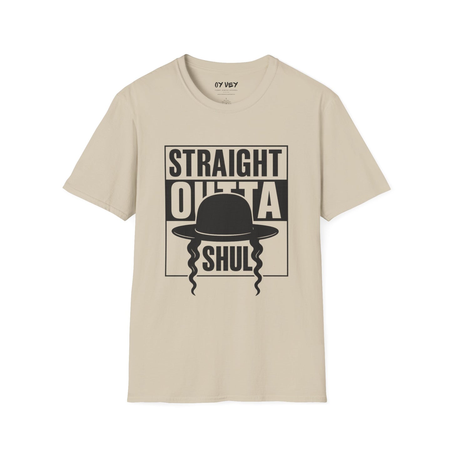 Strait Outta Shul - Unisex soft T-shirt, Perfect Gift for Friends