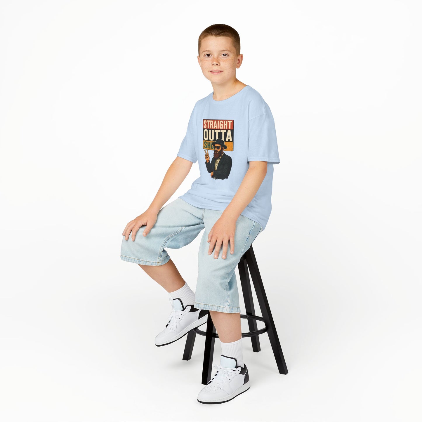 Straight Outta Shul - Soft style Kids Tee