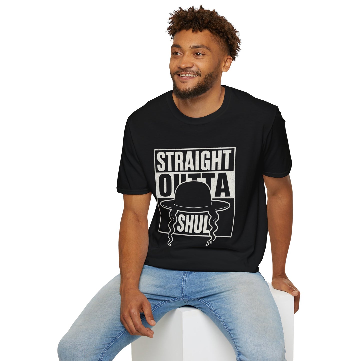 Strait Outta Shul - Unisex soft T-shirt, Perfect Gift for Friends