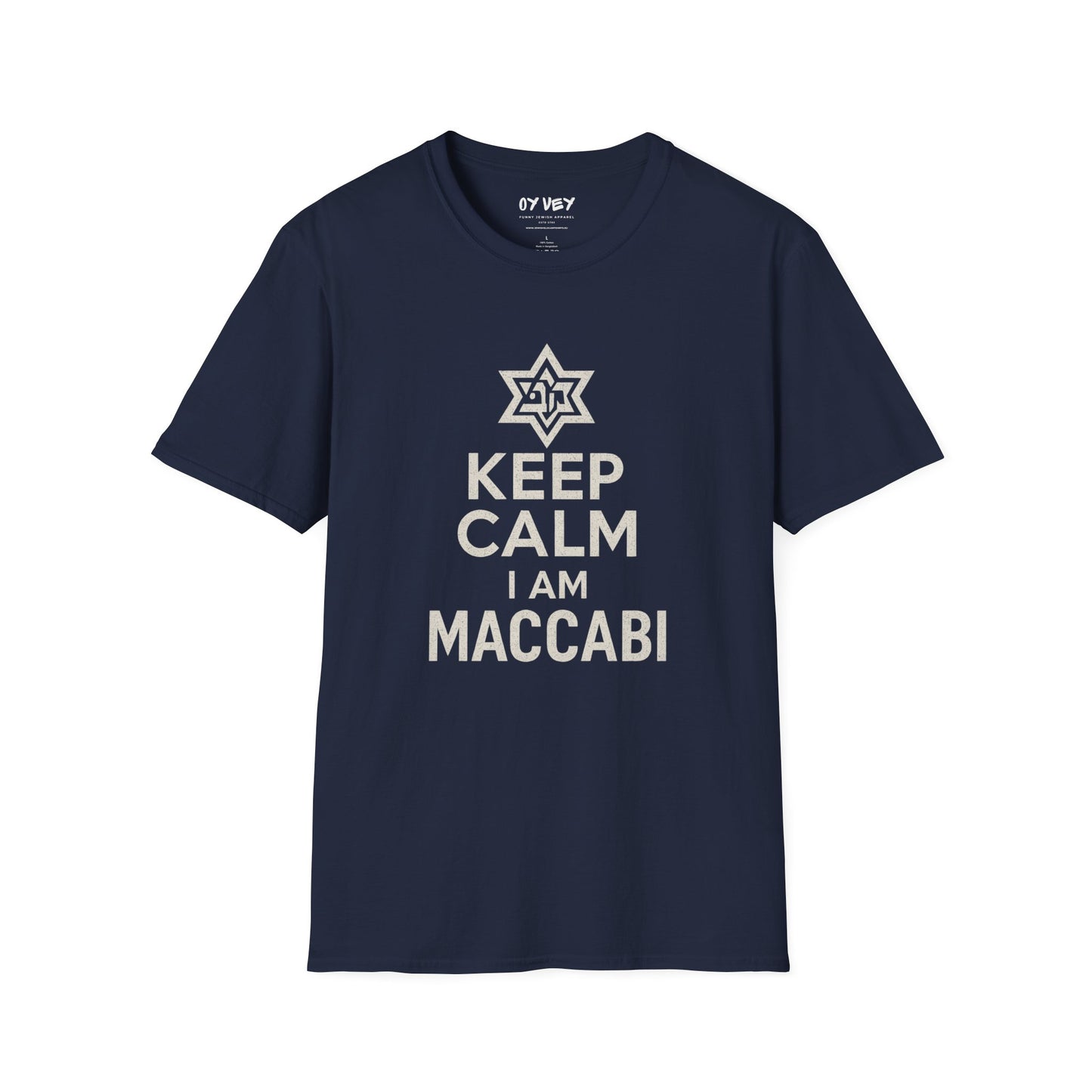 Keep Calm I am Maccabi - Unisex Softstyle T-Shirt, perfect gift for Maccabees