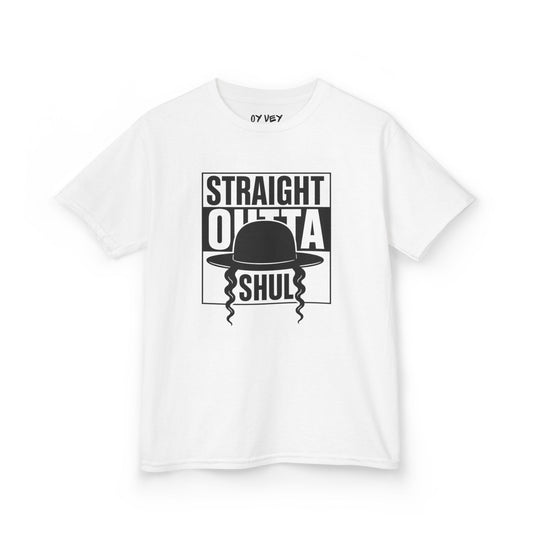 Straight Outta Shul Soft style Kids Tee