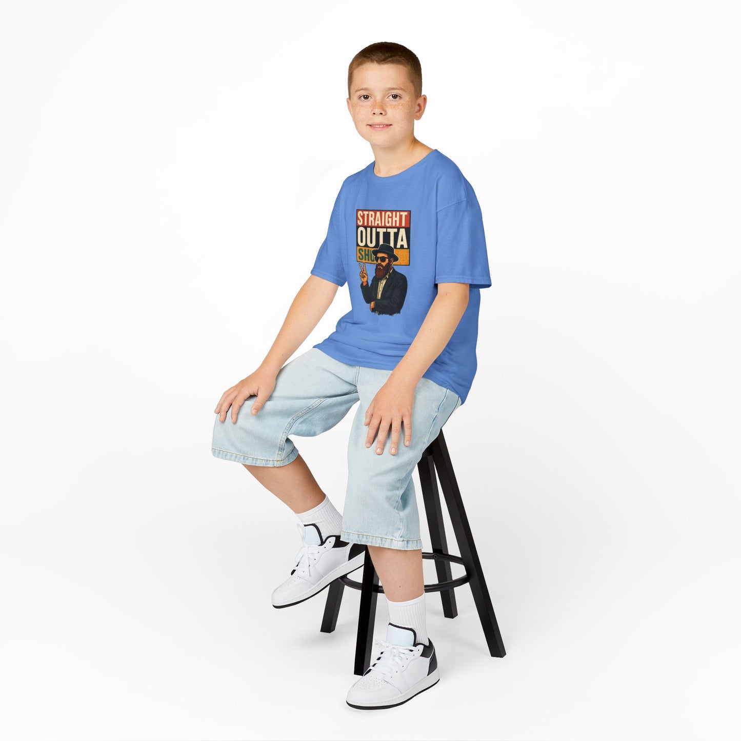 Straight Outta Shul - Soft style Kids Tee