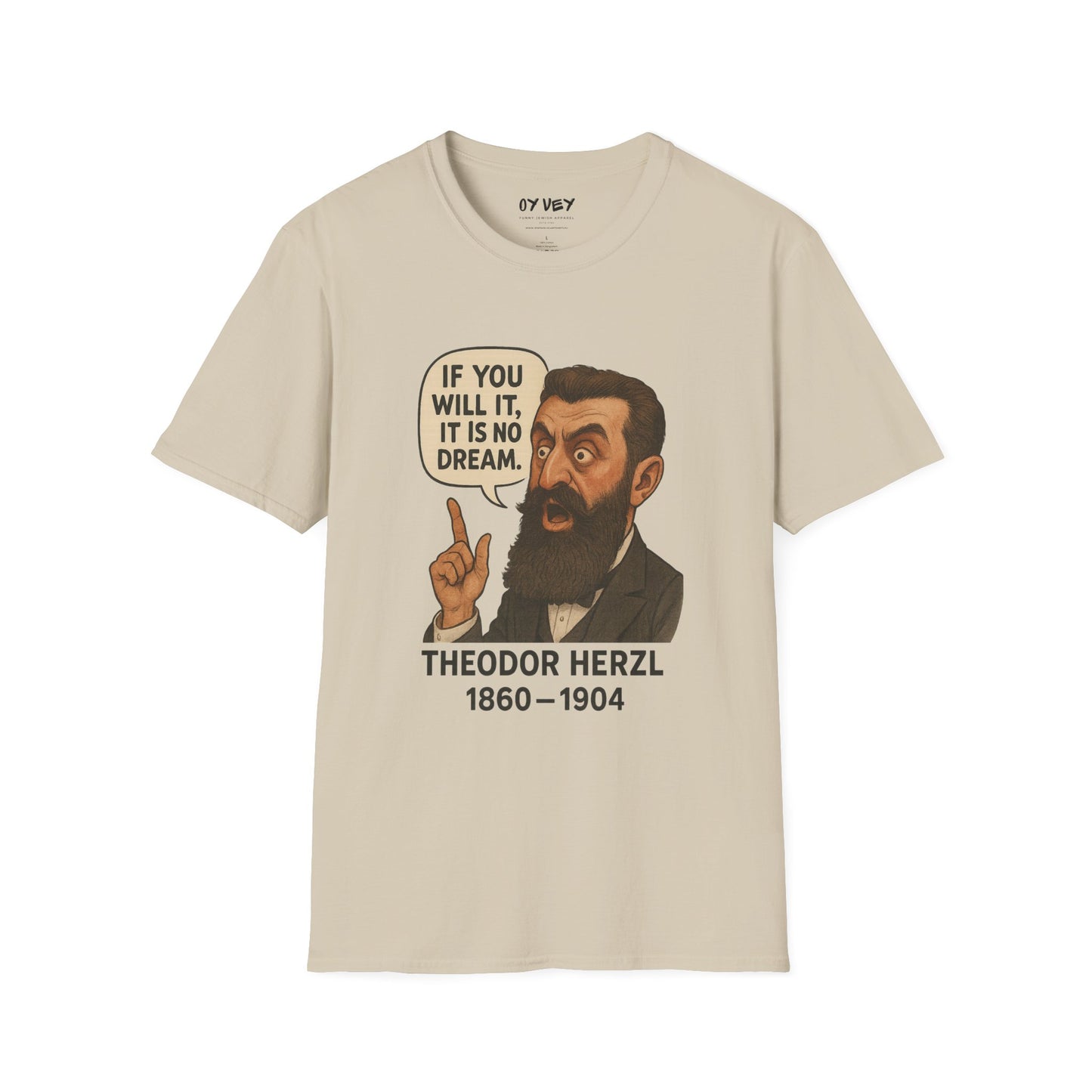Theodore Herzl - Unisex soft T-shirt, Perfect Gift for Friends