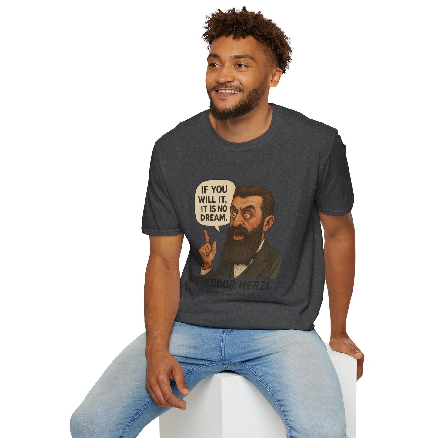 Theodore Herzl - Unisex soft T-shirt, Perfect Gift for Friends
