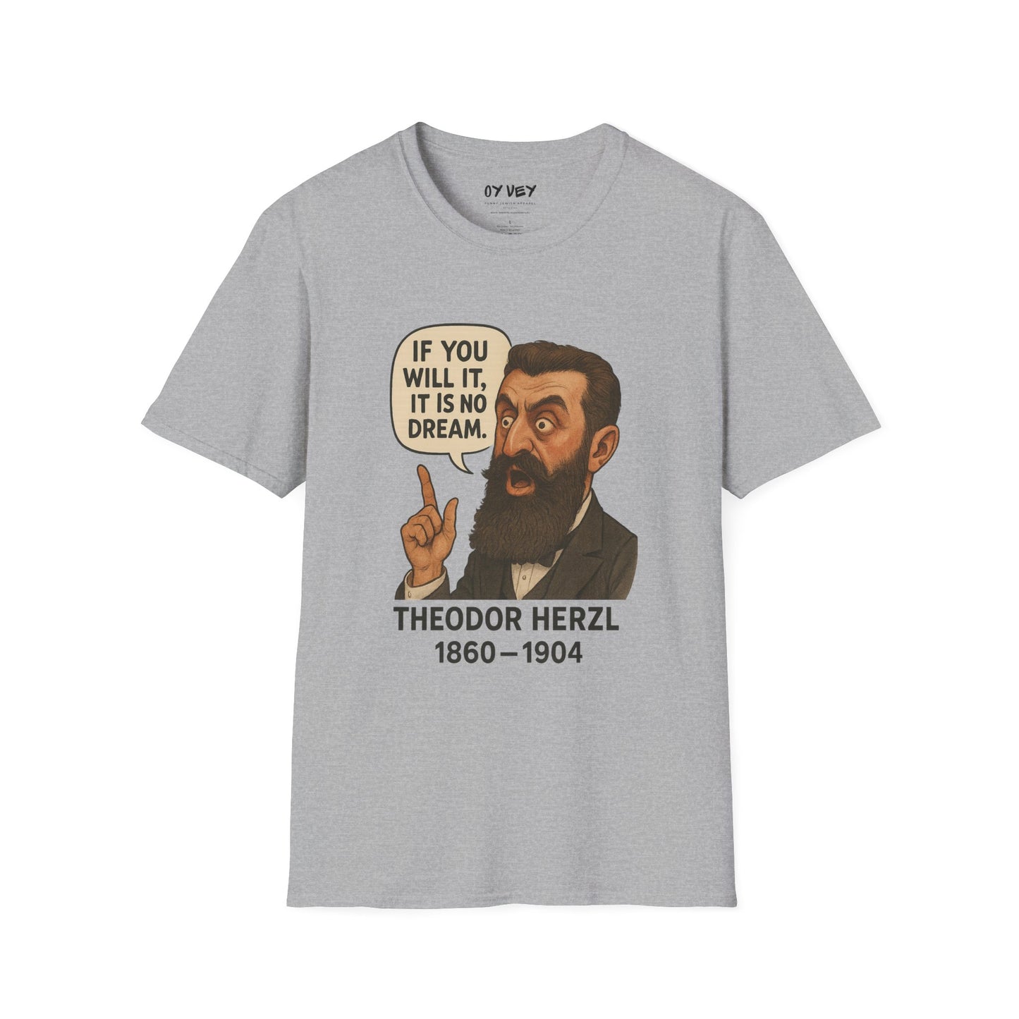 Theodore Herzl - Unisex soft T-shirt, Perfect Gift for Friends