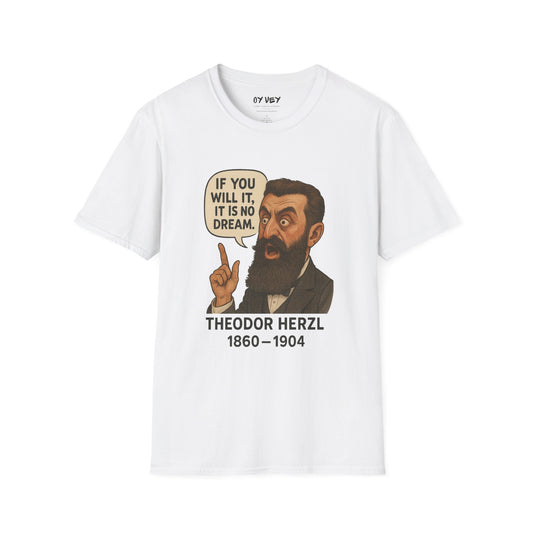 Theodore Herzl - Unisex soft T-shirt, Perfect Gift for Friends
