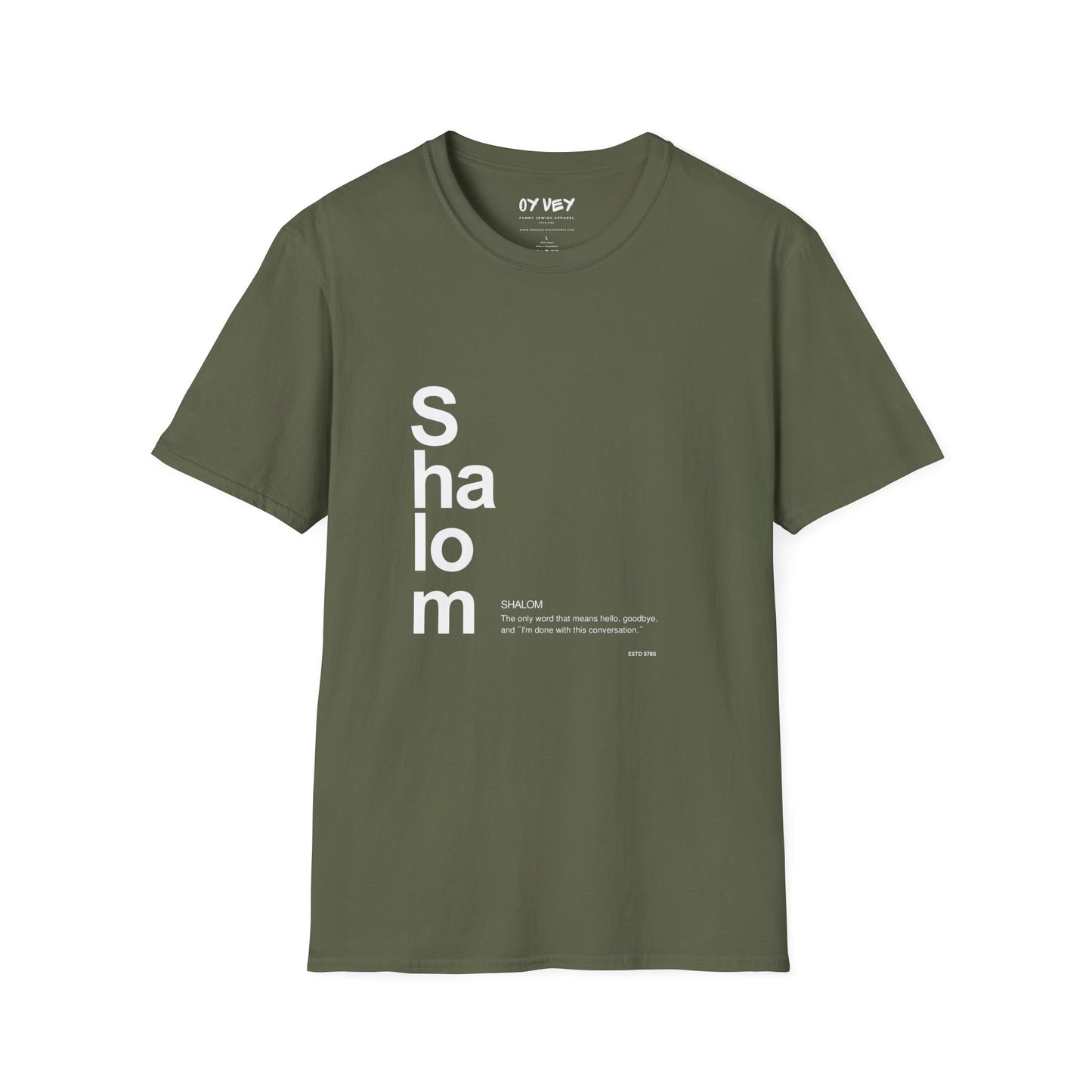 Shalom - Unisex soft T-shirt, Perfect Gift for Friends