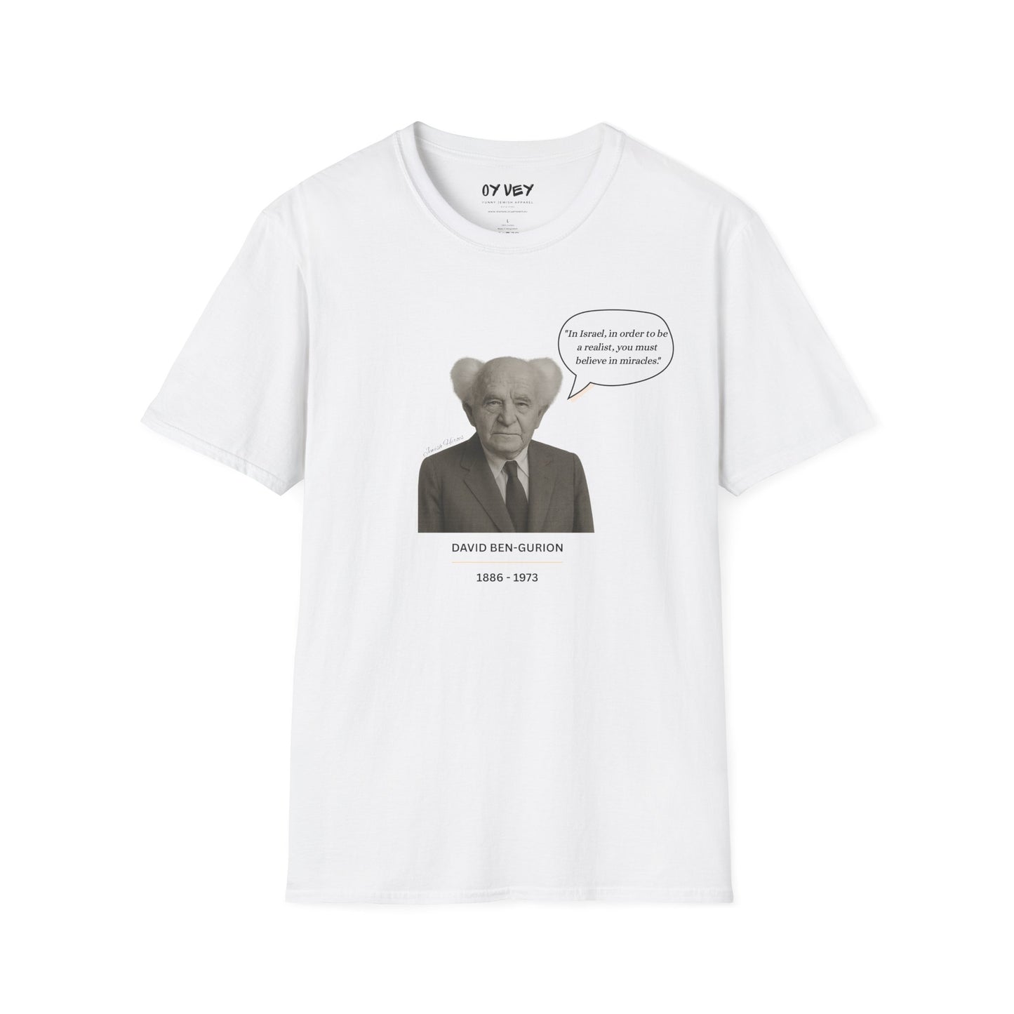 David Ben-Gurion - Unisex soft T-shirt, Perfect Gift for Friends