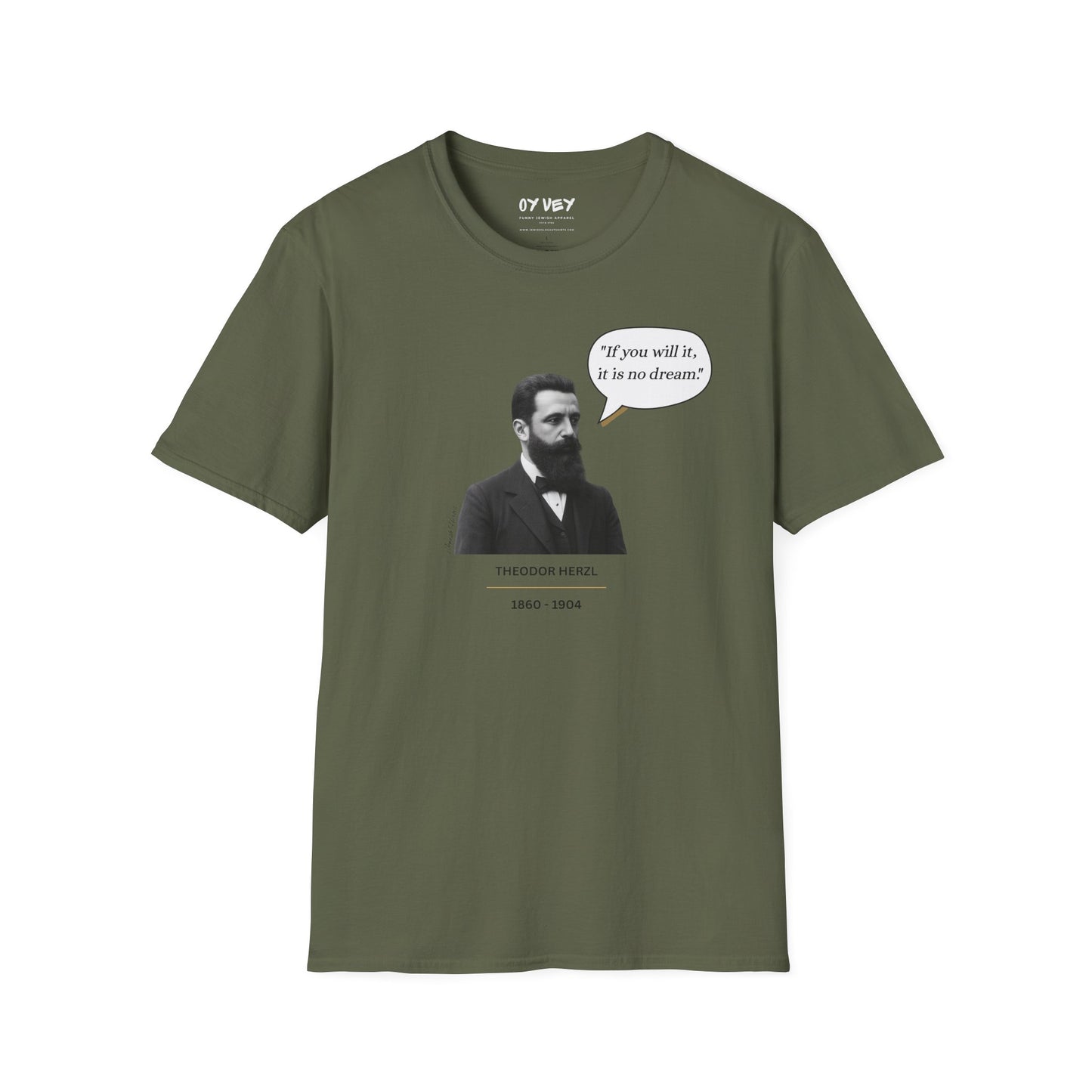 Theodore Herzl  - Unisex soft T-shirt, Perfect Gift for Friends