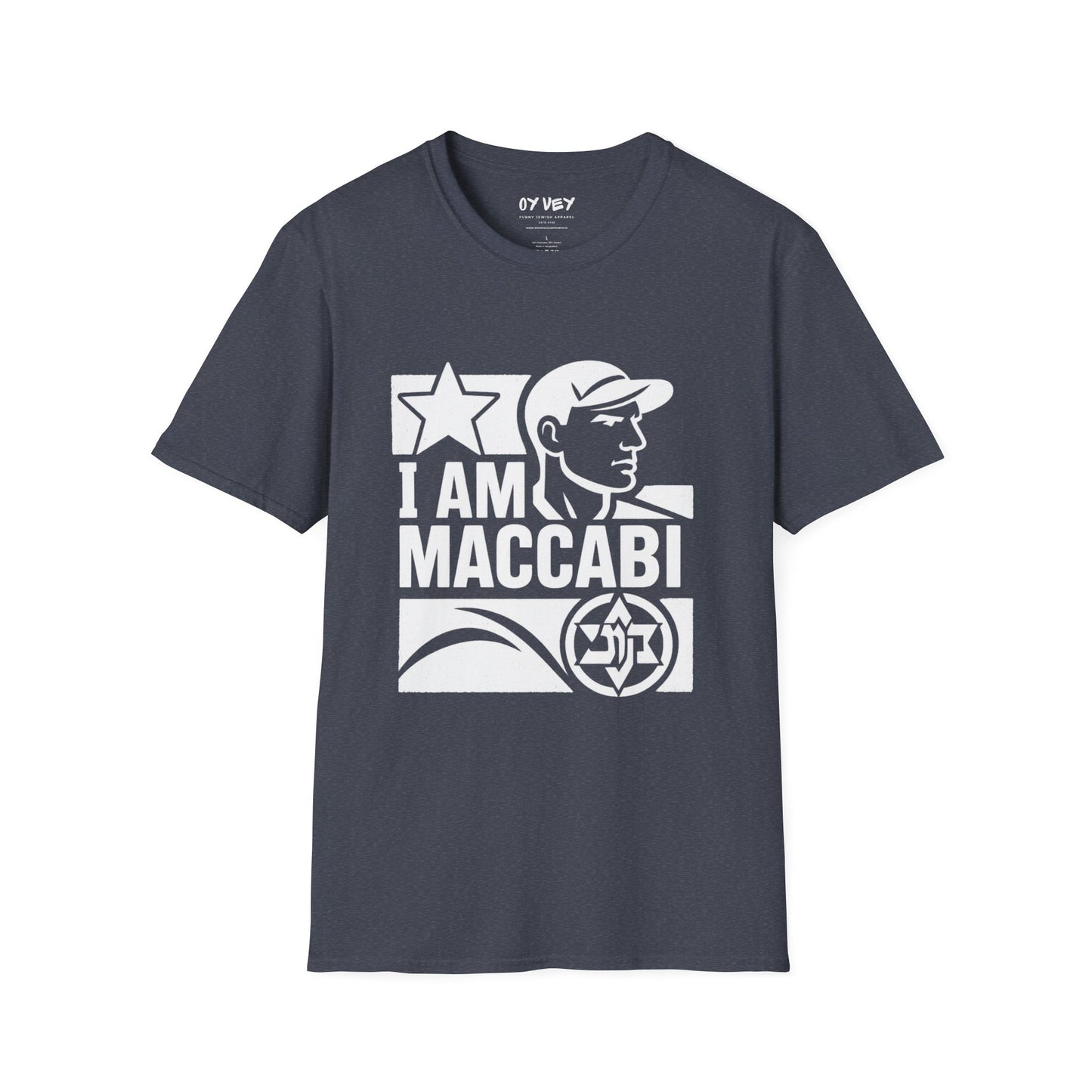 I am Maccabi 2 - Unisex Softstyle T-Shirt, perfect gift for Maccabees