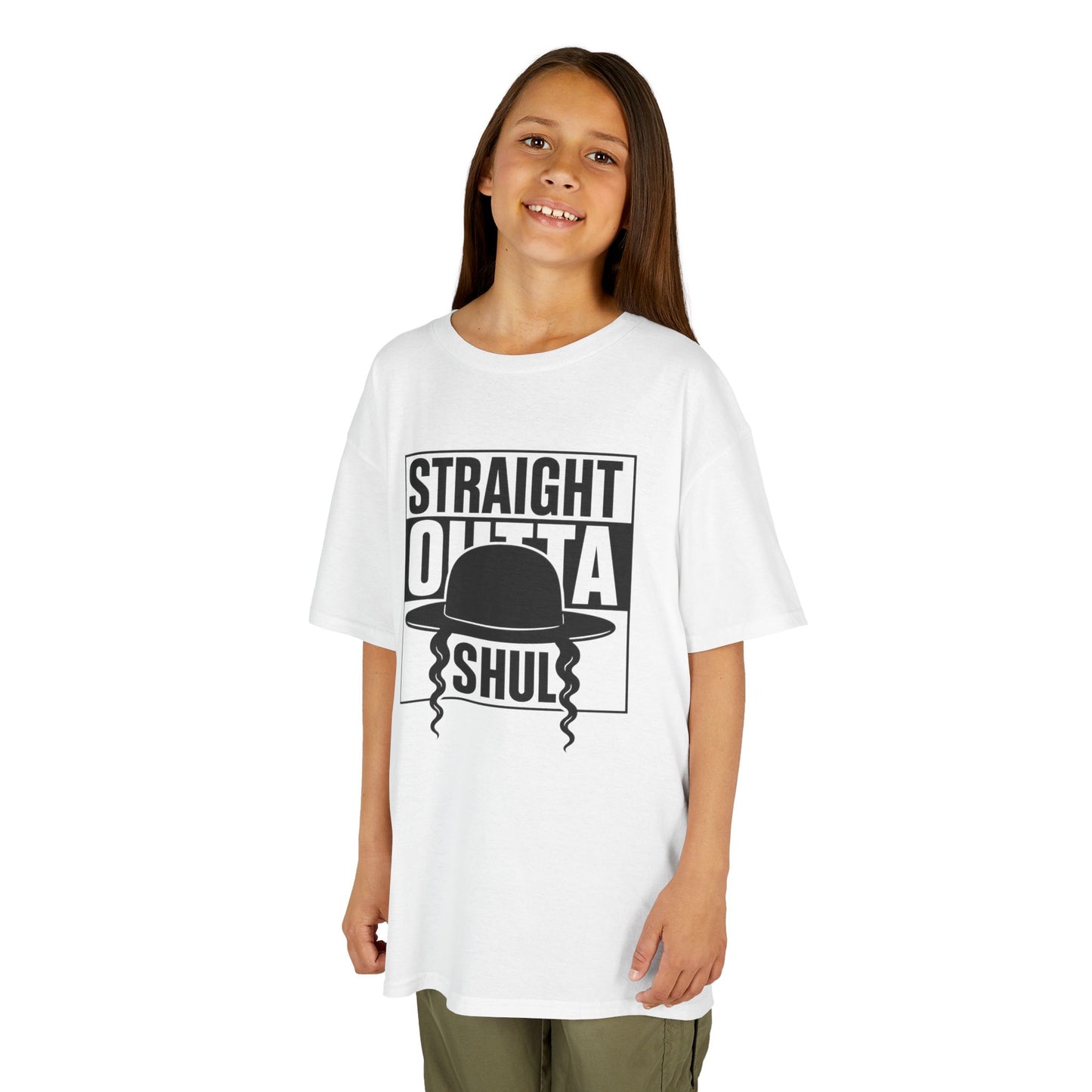 Straight Outta Shul Soft style Kids Tee