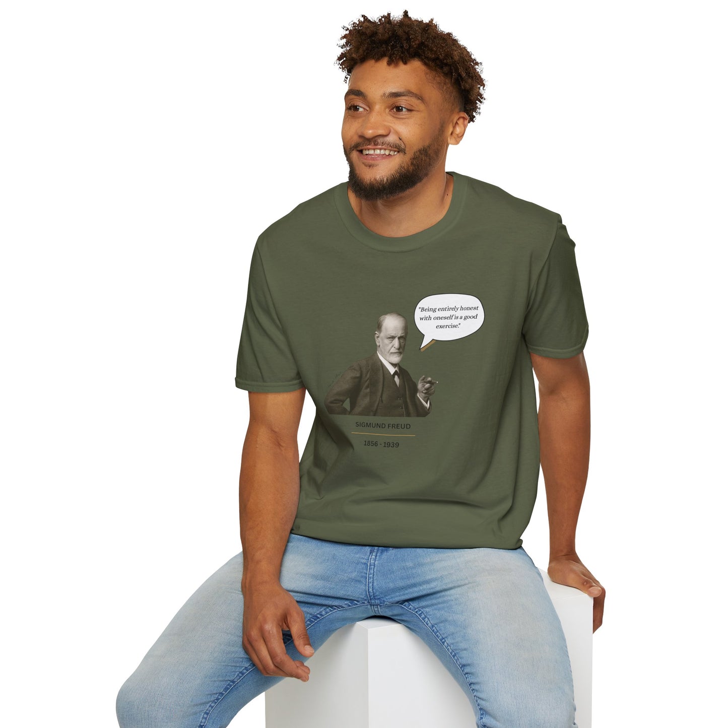 Sigmund Freud  - Unisex soft T-shirt, Perfect Gift for Friends