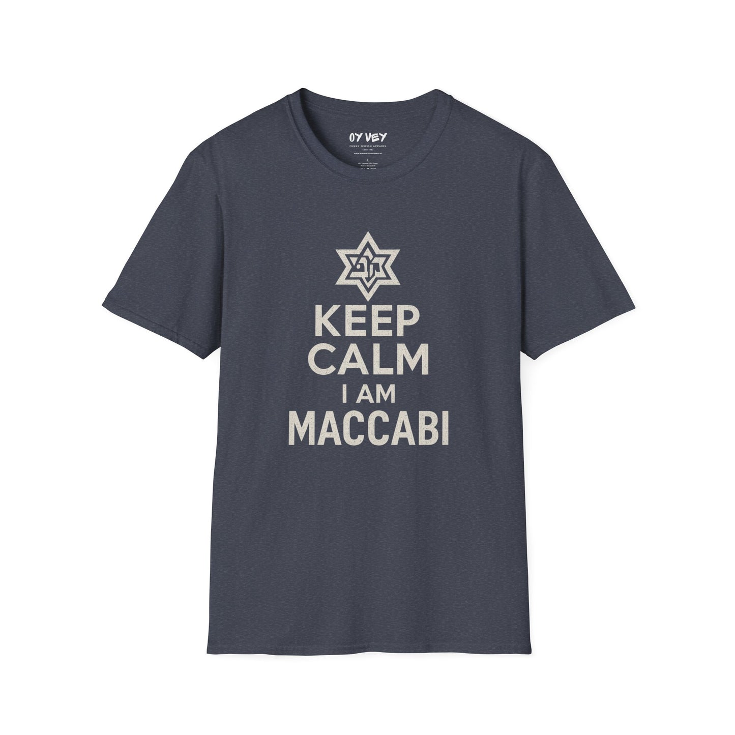 Keep Calm I am Maccabi - Unisex Softstyle T-Shirt, perfect gift for Maccabees