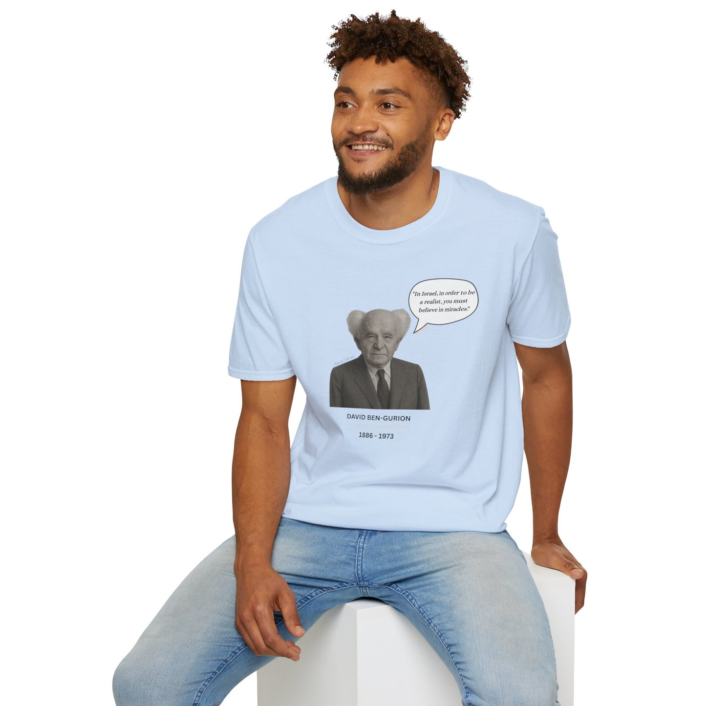 David Ben-Gurion - Unisex soft T-shirt, Perfect Gift for Friends