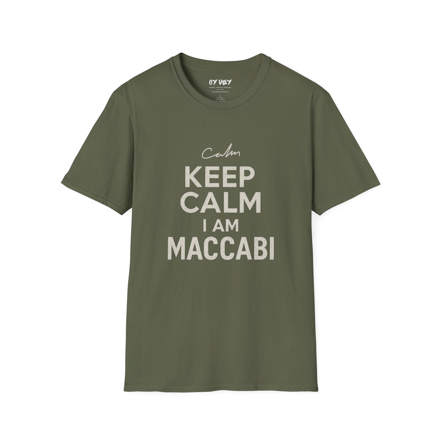 Keep Calm I am Maccabi 2 - Unisex Softstyle T-Shirt, perfect gift for Maccabees