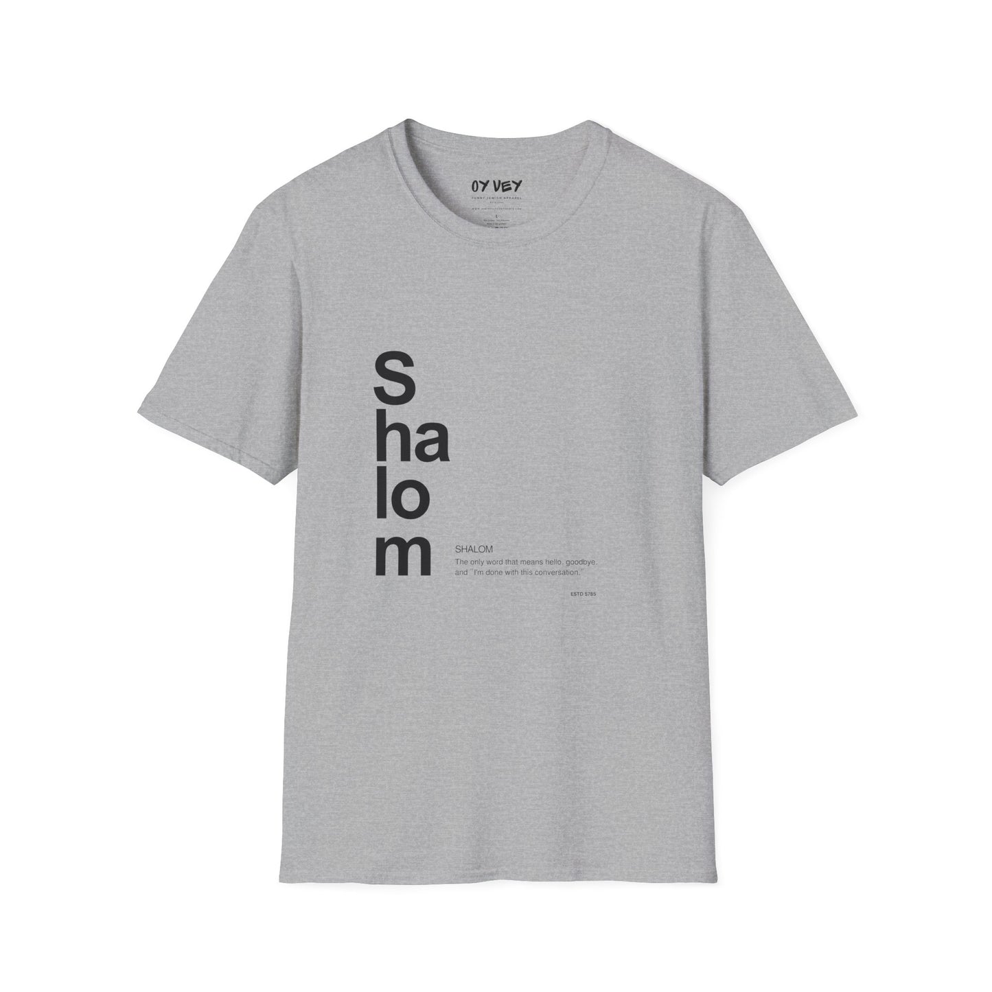 Shalom - Unisex soft T-shirt, Perfect Gift for Friends