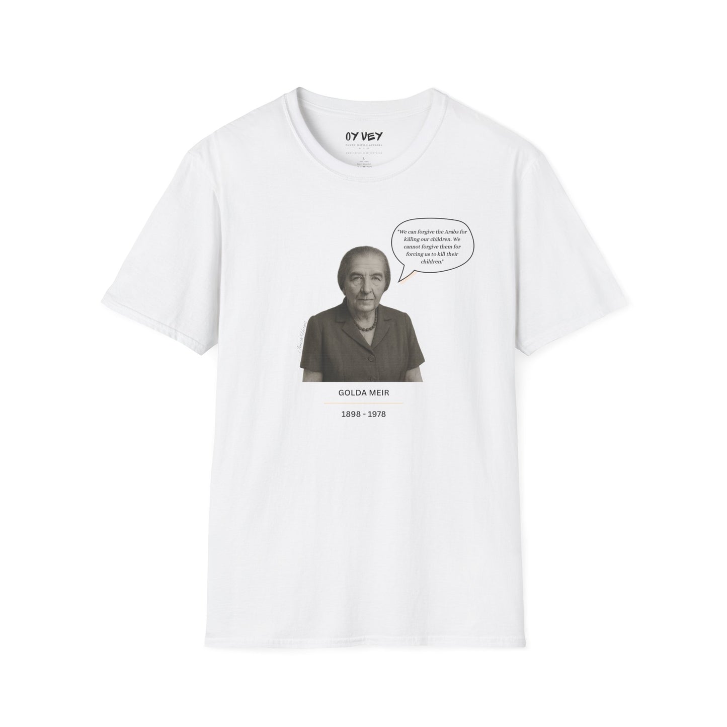 Golda Meir - Unisex soft T-shirt, Perfect Gift for Friends