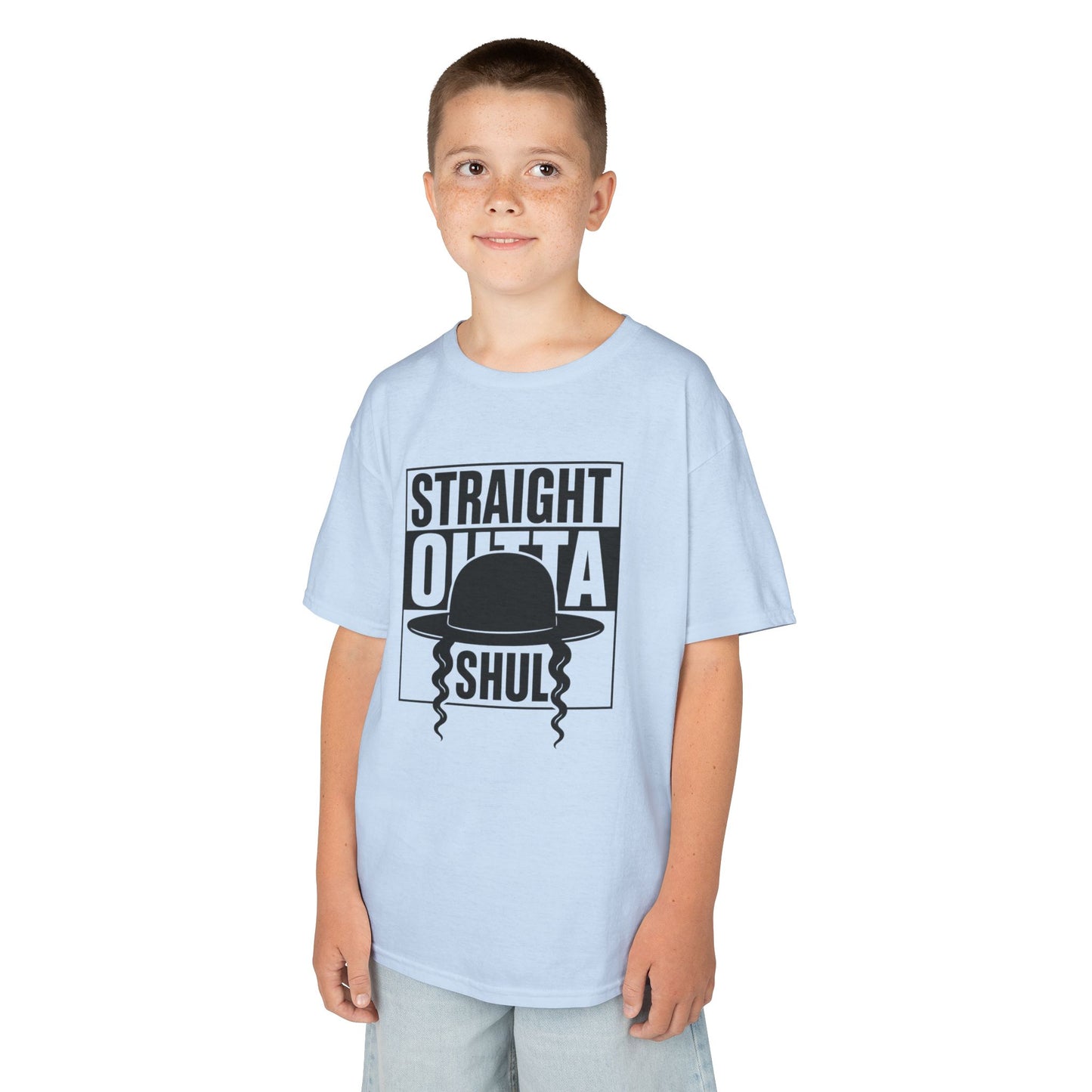 Straight Outta Shul Soft style Kids Tee