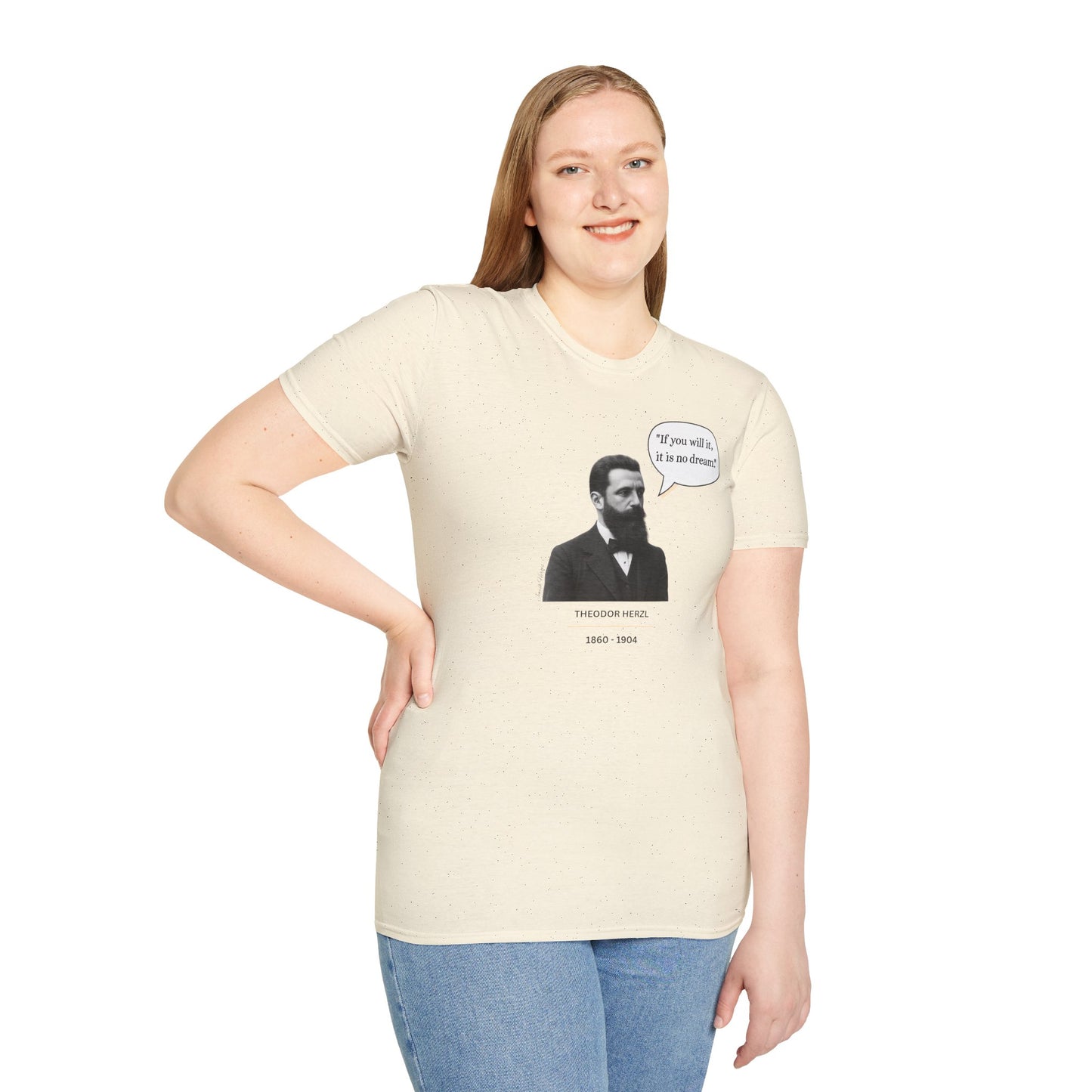 Theodore Herzl  - Unisex soft T-shirt, Perfect Gift for Friends