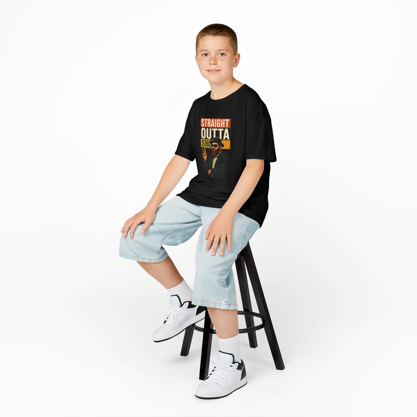 Straight Outta Shul - Soft style Kids Tee