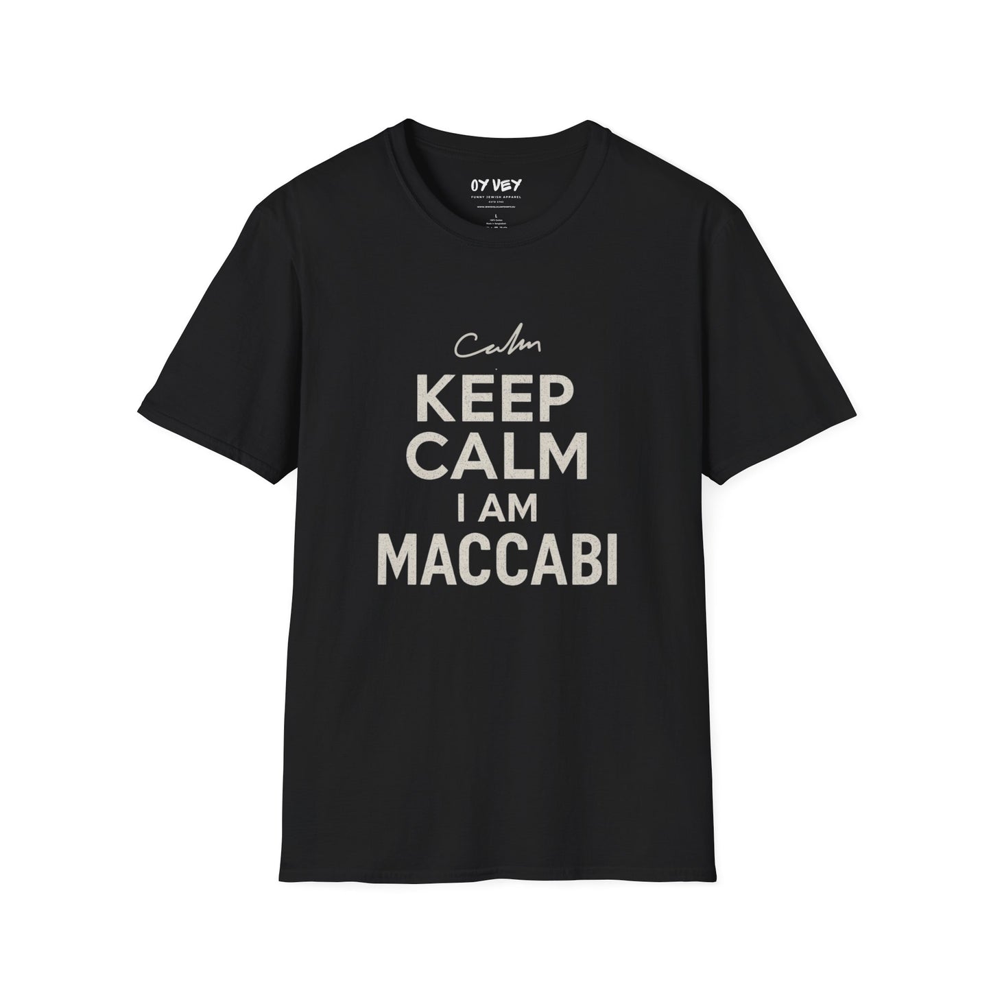 Keep Calm I am Maccabi 2 - Unisex Softstyle T-Shirt, perfect gift for Maccabees