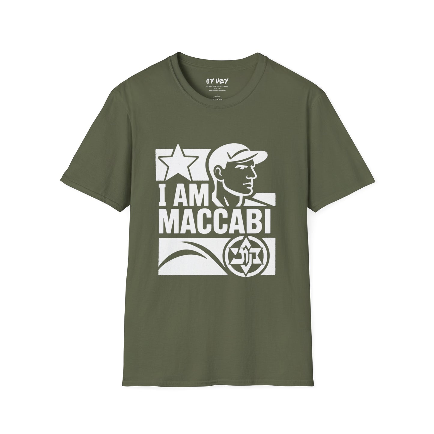 I am Maccabi 2 - Unisex Softstyle T-Shirt, perfect gift for Maccabees