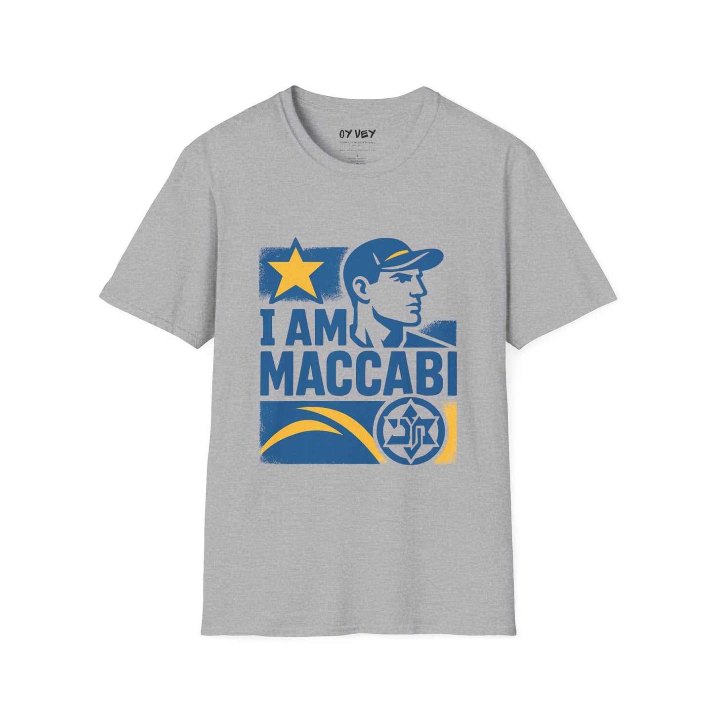 I am Maccabi - Unisex Softstyle T-Shirt, perfect gift for Maccabees