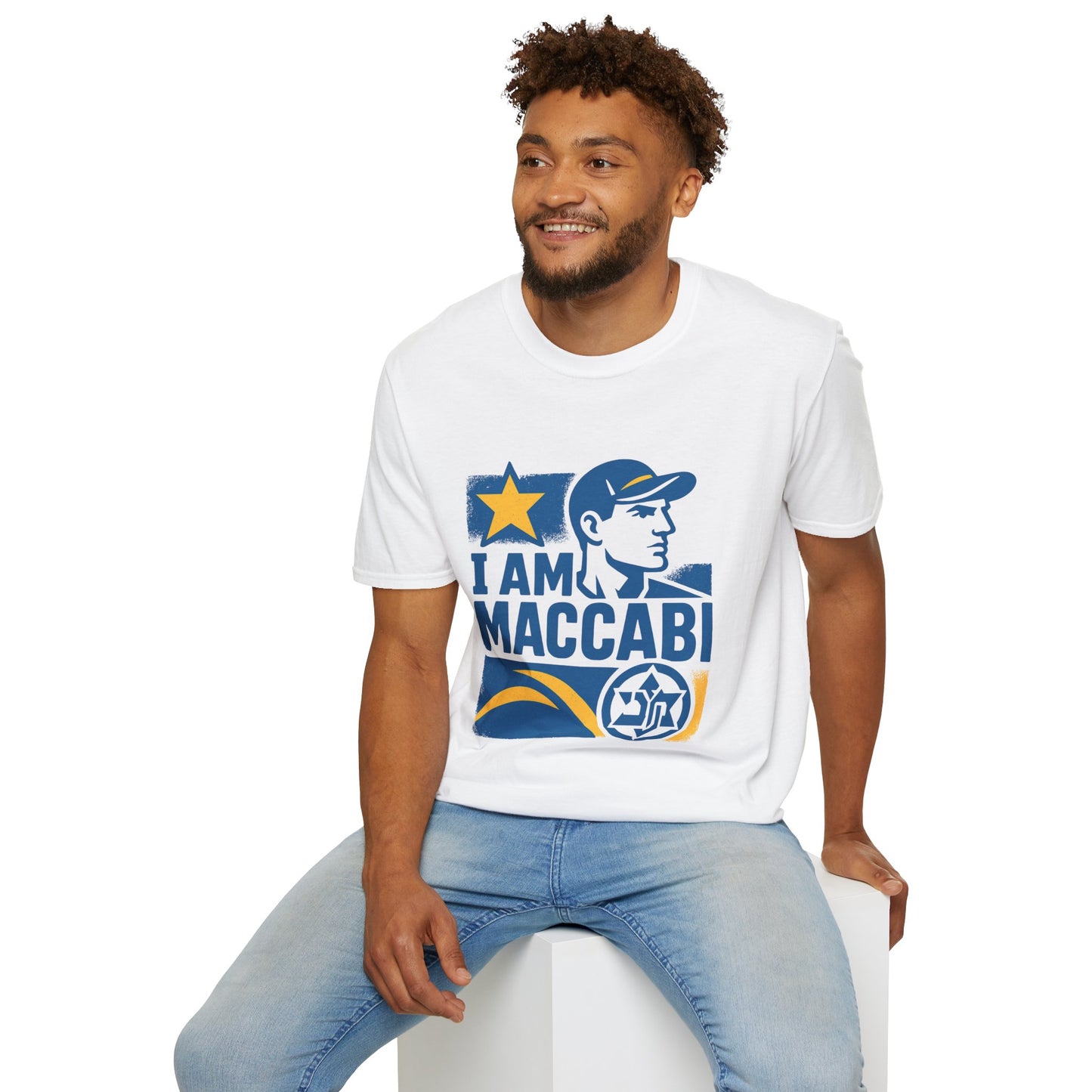 I am Maccabi - Unisex Softstyle T-Shirt, perfect gift for Maccabees